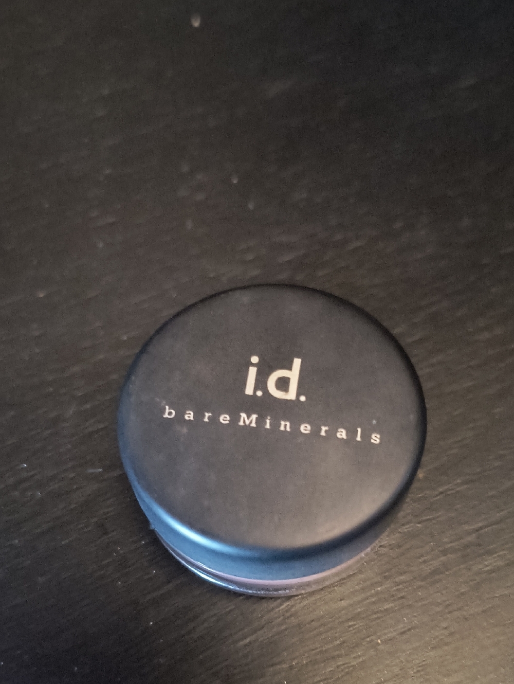 Vintage bareMinerals black i.d. Compact Cosmetic Jar